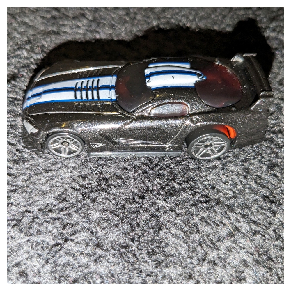 Hot Wheels 2006 Mopar Madness Dodge Viper GTS-R #62 Metalflake Black RARE
